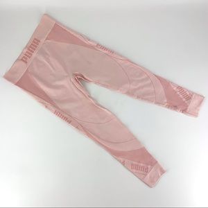 Puma NWT Pink Evostripe Evoknit 7/8 Tights, Small